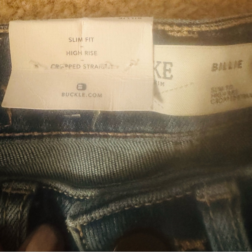Slim fit high-rise cropped straight leg BKE Billie Jeans. 23 Short NWT  23x28 - Picture 8 of 8